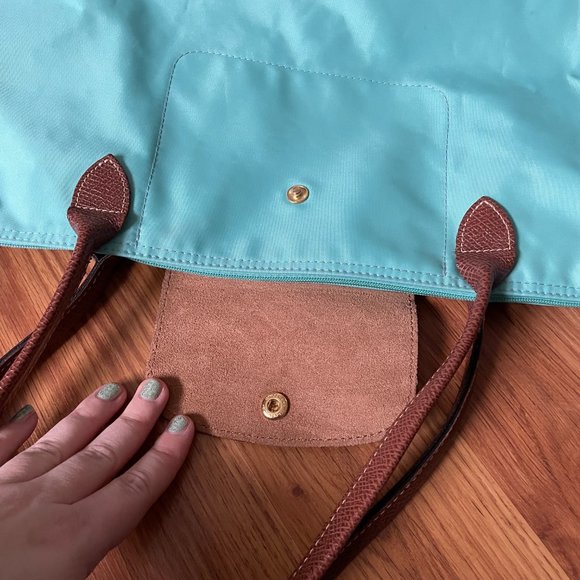 Longchamp Le Pliage Tote Mint/ Seafoam Green - Picture 7 of 16